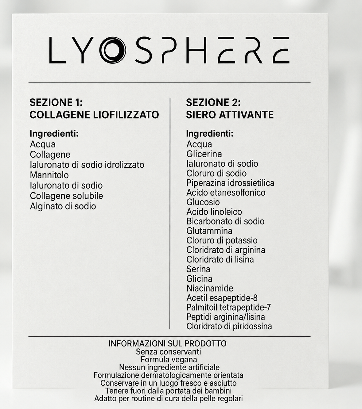 Lyosphere - Sistema collagene Anti-Rughe - Nano-Silk