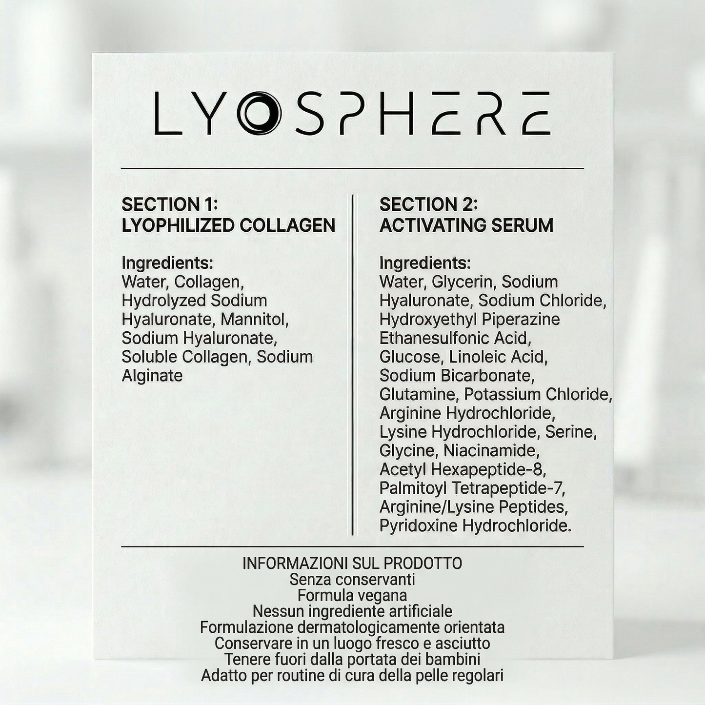 Lyosphere - Sistema di rinnovamento collagene Anti-Rughe - Nano-Silk